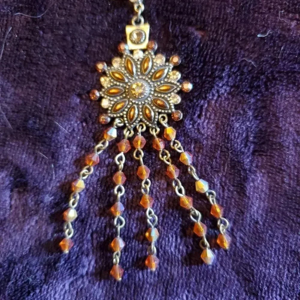 0212. Cookie Lee? Matching Earrings and Necklace Set ~ Perfect for Friends!